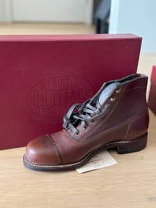 Botas Wolverine 1000 Mile Rockford - Cuero Horween Marrón, UK 6 / EU 40 Nuevas - Imagen 1 de 6