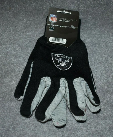 ADULTS OAKLAND RAIDERS NFL ALL PURPOSE/UTILITY WORK GLOVES Cover