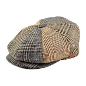 Gorra de tweed para hombre Newsboy completamente forrada ropa principal - Imagen 1 de 1