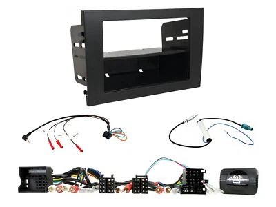 Double Din Stereo Fitting Kit + Steering Controls to fit Audi A4 2001-08 - Image 1 of 4