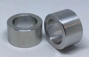 Espaciador de eje de rueda de motocicleta Harley 1,00"" ID x 7/8"" largo aluminio - PAR - Imagen 1 de 1