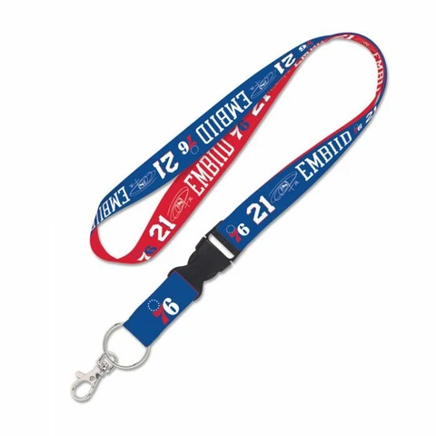 JOEL EMBIID PHILADELPHIA 76ERS LANYARD KEY CHAIN WITH DETACHABLE BUCKLE Cover