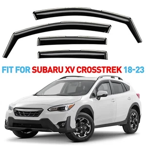 Rain Guards Vent Visors Shade for 2018-2023 Subaru XV Crosstrek - Picture 1 of 9