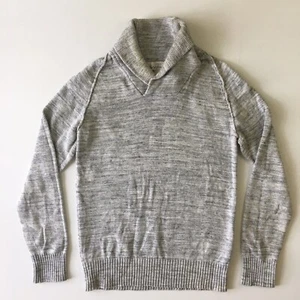 LOGG By H&M Gray Shawl Neck Small Men's Pullover Sweater 0012 - Picture 1 of 12