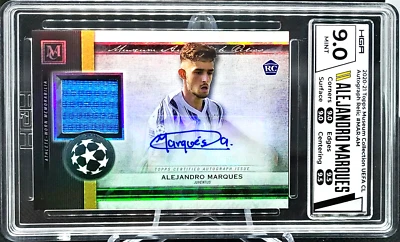 2020 Museum Collection UEFA Alejandro Marques RC, Patch, Auto 120/150 HGA 9 Mint - Image 1 of 2