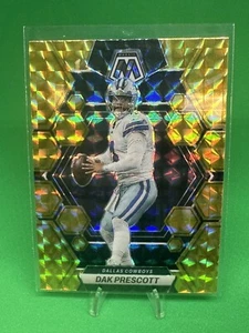 Dak Prescott 2023 Panini Mosaic Yellow #55 Dallas Cowboys - Picture 1 of 2