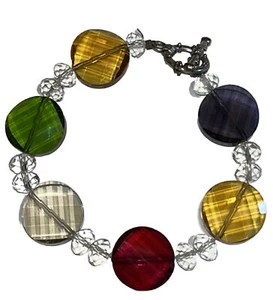 Venetian murano glass bead bracelet - Picture 1 of 10