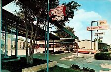 Vtg Odessa Texas TX Desert Inn Motel Signs Old Cars 1950s Old Chrome Postcard