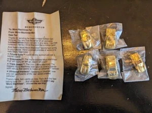 1989 Rare Micro Machines Sealed Set of 5 Gold Cars w/ Original Paper (NEW) - Picture 1 of 2
