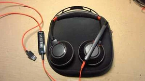 Plantronics BLACKWIRE POLY C5200 USB Headphones Headset Microphone INCL SOFTCASE - Afbeelding 1 van 4