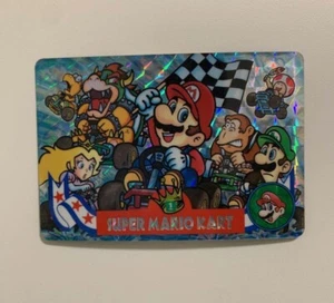 Super Mario cart Carddass Nintendo Pokemon Card Holo 1993 Used From Japan F/S - Picture 1 of 2