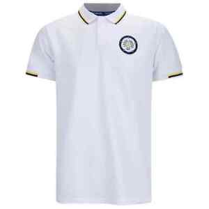 Leeds United Retro Football Polo Shirt Mens Medium 1990s Top M LUP2