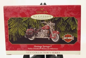Hallmark Keepsake Harley Davidson Ornament Heritage Springer 1999 Die Cast Metal - Picture 1 of 4