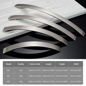 1-200PCS Brushed Nickel Stain Cabinet Hardware Handles Kitchen Drawer Pulls Knob - Picture 1 of 15