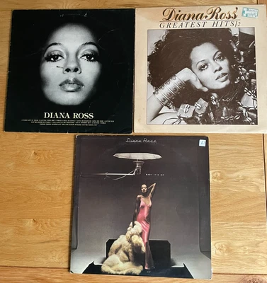 3 Diana Ross Vinyl LP Albums Foto 1 de 4