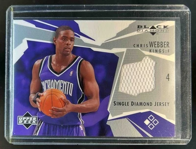 2003-04 Black Diamond Chris Webber Single Jersey #BD-WE Kings - Image 1 of 2