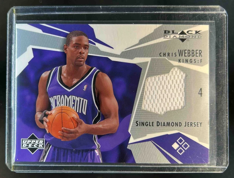 2003-04 Black Diamond Chris Webber Single Jersey #BD-WE Kings - Image 1 of 2