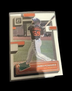 2022 Panini Donruss Optic - Rated Prospect Jairo Pomares #RP-5 (RC) G1 - Foto 1 di 2
