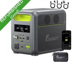 FOSSiBOT Tragbare LiFePO4 Powerstation F1200 1024Wh 1200W Solargenerator Camping - Bild 1 von 23