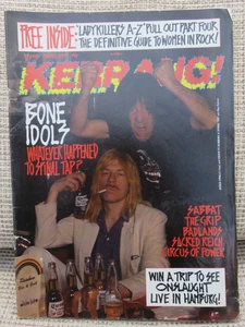 Kerrang! Music Magazine Issue No. 240 Year 1989 Spinal Tap - Picture 1 of 1