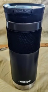 Contigo Byron 2.0 Stainless Steel Travel Mug in Gray Black 20 fl oz Rubber Grip - Picture 1 of 7