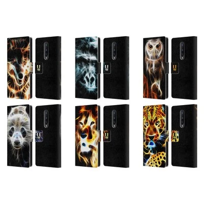 HEAD CASE DESIGNS WILDFIRE LEATHER BOOK WALLET CASE COVER FOR ONEPLUS PHONES - Image 1 of 4