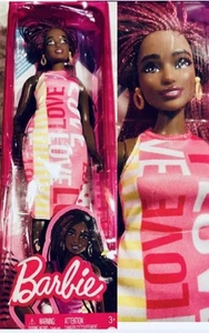 Barbie Fashionistas Doll, Curvy, Crimson Braids, Sleeveless Love Dress 12"~NEW - Picture 1 of 6