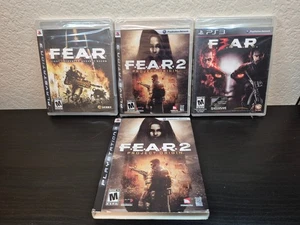 PS3 FEAR Trilogy Games Factory Sealed CIB Slipcover on 2 Rare Horror Lot - Foto 1 di 23