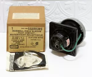 Hubbell Receptacle Pin & Sleeve HBL560R5WS 60 Amp 3 PH 4P 5W 347/600 VAC - Picture 1 of 11