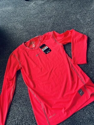 Nike Pro Combat  DRI-FIT base layer  LARGE.  Bright Pink  - Image 1 of 4