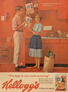 Anuncio impreso vintage de Kellogg's 1968, The Best To You Each Morning - Imagen 1 de 1