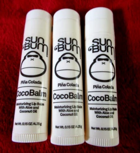 Sun Bum Coco Balm Feuchtigkeitsspendender Lippenbalsam Pina Colada 3 Stück Neu Versiegelt - Bild 1 von 4