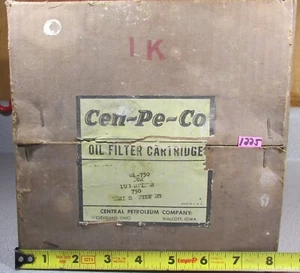 NEW OLD STOCK Cen-Pe-Co CL-750 Oil Filter Cartridge CENTRAL PETROLEUM Cleveland - Picture 1 of 6