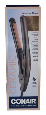 Conair Instant Heat Ceramic Flat Iron 3/4” CS4DGNR New - Image 1 of 4