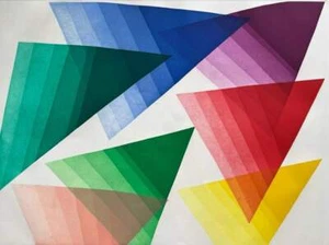 Color fax II Piero Dorazio Opera ACQUATINTA Firmata e Numerata Pop Art Moderna - Imagen 1 de 1