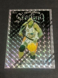 1996/97 Finest Silver CLYDE DREXLER "Refractor"! Trailblazers Blazers Rockets - Imagen 1 de 4
