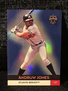 Andruw Jones Atlanta Braves 2000 Pacific Vanguard Blue Baseball Card #54