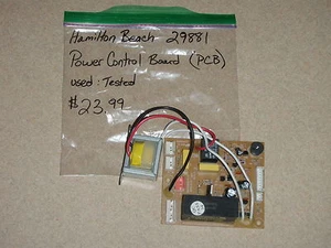 Power Control Board + Transformer for Hamilton Beach Breadmaker Model 29881 - Picture 1 of 2