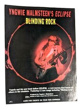 YNGWIE J. MALMSTEEN / 1990 ECLIPSE LP / ALBUM MAGAZINE PRINT ADVERTISEMENT