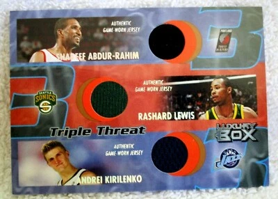 Abdur-Rahim/Lewis/Kirilenko 2004-05 Topps caja de lujo GU 3 clr 3 parche #026/200 Foto 1 de 2