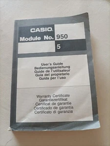 CASIO Libretto d'istruzione Orologio modulo 950 + Garanzia Warranty  - Picture 1 of 4