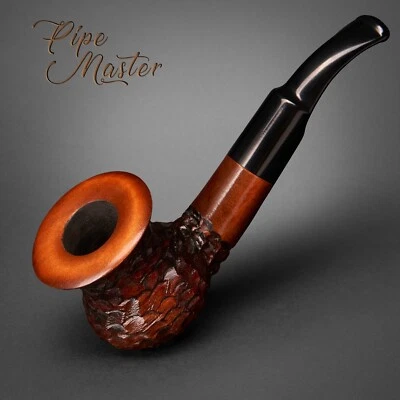 Mr. Brog HAND MADE WOODEN TOBACCO SMOKING PIPE 303 Shamrock Brown Calabash + BOX