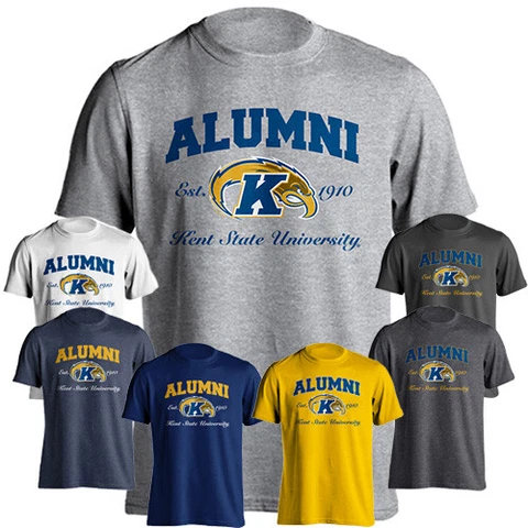 Kent State University Golden Flashes Alumni Tee Graduate Short Sleeve T-Shirt Cover