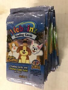 LOT de 24 packs de cartes à collectionner Webkinz série 1 avec codes en ligne