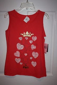 NWT Girls Juicy Couture Coral Orange Tank Top Shirt Size 14 - Picture 1 of 5