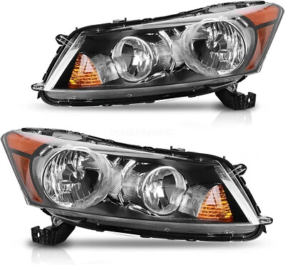 For Honda Accord 08-12 Headlights Headlamps Assembly Pair LH RH Driver Passenger Foto 1 de 4