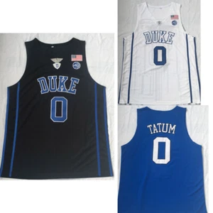 Men's Retro Vintage Jayson Tatum DUKE #0 Basketball Jersey Stitched S,M,L,XL,2XL - Picture 1 of 14