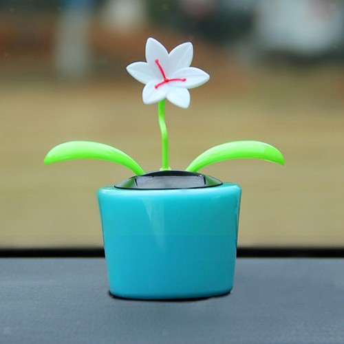 Solar Powered Dancing Flower Bobble Head Toy Nodding Head Solar Dancing