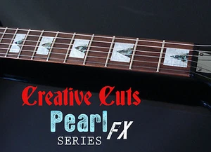 V Blocks MOP WHITE SHELL Fret Marker Inlay Sticker block for Jazz BASS or GUITAR - Picture 1 of 5