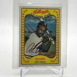 1981 Kellogg's Al Oliver Baseball Card #4 NM-Mint FREE SHIPPING